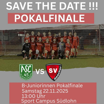 ***Finale unserer B-Juniorinnen***

Unsere Mädels stehen im Pokalfinale und brauchen eure Unterstützung!! Damit alle...