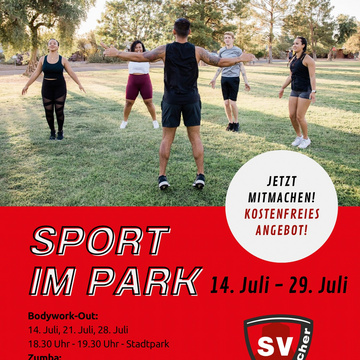 ***Sport im Park Angebot des SV Gescher***
 
Nach der sehr guten Beteiligung in den vergangenen Jahren bietet der SV...
