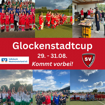 ***Glockenstadtcup der Volksbank Westmünsterland 2025***

• Spitzenfußball über drei Tage!
• Gute Stimmung!
•...