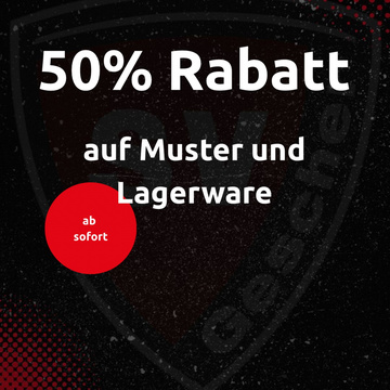 🔥 50% Rabatt auf Muster- und Lagerware! 🔥
Jetzt zuschlagen und starke Angebote sichern – nur solange der Vorrat reicht.