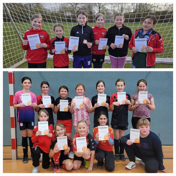 Kurz vor Ostern hat die letzte Gruppe der E-Juniorinnen erfolgreich das Fussballabzeichen „Westfalenpferdchen“...