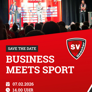 SAVE THE DATE | Business meets Sport 🏃‍♂️💼

📅 Samstag, 07.02.2026
📍 Theater- und Konzertsaal am Borkener Damm
⏰ Einlass...