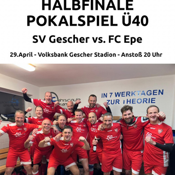 🔥 Halbfinale! 🔥
Unsere Ü40 steht im Halbfinale und trifft am Mittwoch auf den FC Epe! 💪⚽
Die Mannschaft hat ein klares...