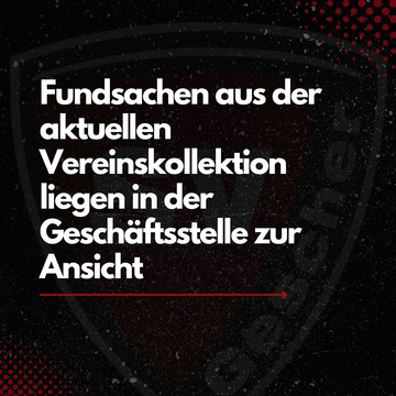 ***Fundsachen***
Ihr vermisst euren Lieblingshoodie oder euer Trikot? 
In der Geschäftstelle liegen Fundsachen zur...