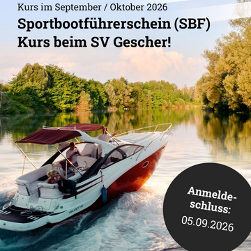 Schnell sein lohnt sich: Für den Sportbootführerschein gibt es nur 20 Plätze! ⛵

Beim SV Gescher könnt ihr den SBF...