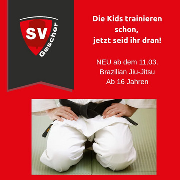 📣 *Jetzt auch für Erwachsene – Brazilian Jiu-Jitsu!*

Beim SV Gescher trainieren die Kids schon fleißig –
jetzt sind die...