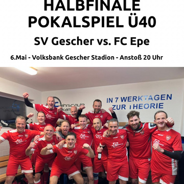 🔥 Halbfinale! 🔥
Unsere Ü40 steht im Halbfinale und trifft am Mittwoch auf den FC Epe! 💪⚽
Die Mannschaft hat ein klares...